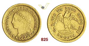 COLOMBIA - Peso 1873, Bogotà.   Kr. 157.2   ... 