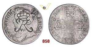 DANISH WEST INDIES - Shilling inglese 1711 ... 