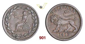 GREAT BRITAIN - 1/2 Penny Token 1813 ... 