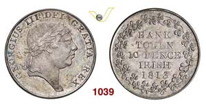 IRELAND - GEORGE III  (1760-1820)  10 Pence ... 