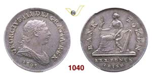 IRELAND - GEORGE III  (1760-1820)  30 Pence ... 