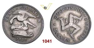 ISLE OF MAN - 1/2 Penny 1733.   Kr. 4b.1   ... 