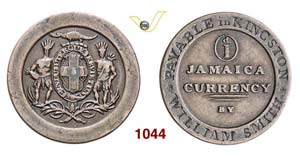 JAMAICA - Penny Token s.d. (1829), Kingston ... 