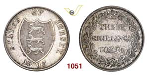 JERSEY - 3 Shilling Token 1813.   Kr. tn.6   ... 
