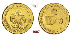 MEXICO - REPUBBLICA  (1823-1864)  Escudo ... 