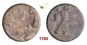MEXICO  AMECAMECA -   25 Centavos a.d. ... 