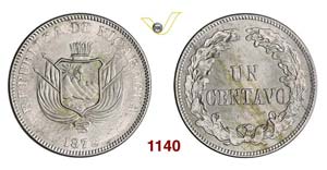 NICARAGUA - Centavo 1878.   Kr. 1   Ni   g ... 