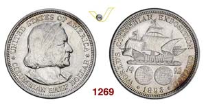 UNITED STATES OF AMERICA - 1/2 Dollaro 1893, ... 