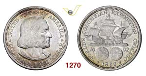 UNITED STATES OF AMERICA - 1/2 Dollaro 1893, ... 