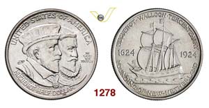 UNITED STATES OF AMERICA - 1/2 Dollaro 1924, ... 