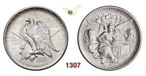 UNITED STATES OF AMERICA - 1/2 Dollaro 1937 ... 