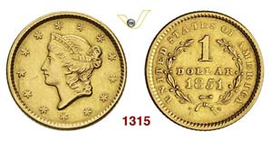 UNITED STATES OF AMERICA - Dollar 1851 ... 