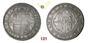 SPAGNA  FILIPPO IV  (1621-1665)  50 Reales o ... 