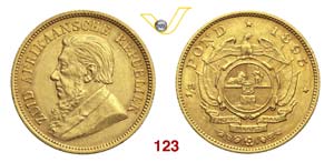 SUD AFRICA  REPUBBLICA    1/2 Pound 1895, ... 