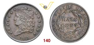 USA      1/2 Cent 1835.   Cu   g 5,31  q.SPL ... 