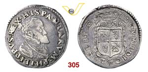 MILANO  FILIPPO II  (1556-1598)  Scudo s.d.  ... 