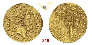 NAPOLI  CARLO V  (1516-1556)  Ducato s.d.  ... 