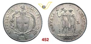 REPUBBLICA LIGURE  (1798-1805)  8 Lire 1804 ... 