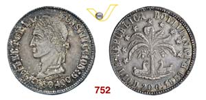 BOLIVIA  REPUBBLICA  (1825-...)  Peso 1859, ... 