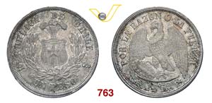 CILE  REPUBBLICA    Peso 1869.   Kr. 142.1   ... 