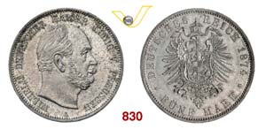 GERMANIA - Prussia  GUGLIELMO I  (1861-1888) ... 