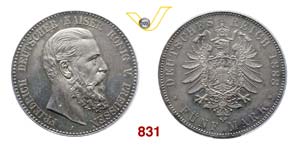 GERMANIA - Prussia  FEDERICO III  (1888)  5 ... 