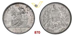 GUATEMALA  REPUBBLICA    Peso 1894.   Kr. ... 