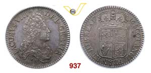 SCOZIA  GIACOMO VIII  (†1766)  Corona 1716 ... 