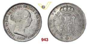 SPAGNA  ISABELLA II  (1833-1868)  20 Reales ... 