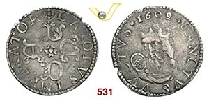 LUCCA  REPUBBLICA  (1369-1799)  Barbone da 6 ... 