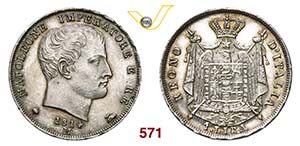 NAPOLEONE I, Imperatore  (1804-1814)  Lira ... 