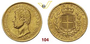 SAVOIA  CARLO ALBERTO  (1831-1849)  20 Lire ... 