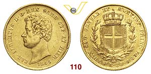 SAVOIA  CARLO ALBERTO  (1831-1849)  20 Lire ... 