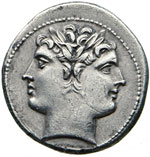 ROMANO-CAMPANE  (225-212 a.C.)  Didramma.   ... 