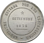 SPAGNA - REPUBBLICA  (1873-1874)  5 Pesetas ... 