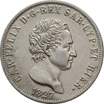 SAVOIA - CARLO FELICE  (1821-1831)  5 Lire ... 