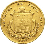 COSTA RICA - REPUBBLICA5 Pesos 1867.   Fb. ... 