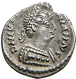 TEODATO  (534-536)  Mezza Siliqua a nome di ... 