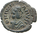 GIUSTINIANO  (527-565)  20 Nummi di zecca ... 