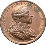 VITTORIO AMEDEO III  (1773-1796)  Med. s.d. ... 