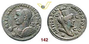FILIPPO II  (247-249)  Ae, Antiochia.  D/ ... 