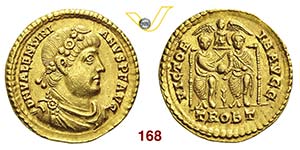 VALENTINIANO I  (364-375)  Solido, Treviri.  ... 