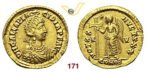 GALLA PLACIDIA  (moglie di Costanzo III, † ... 