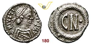 OSTROGOTI  (552-565)  250 Nummi a nome di ... 