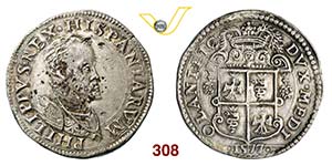 MILANO - FILIPPO II DI SPAGNA  (1556-1598)  ... 