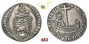 CALLISTO III  (1455-1458)  Grosso.  D/ ... 