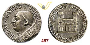PAOLO II  (1464-1471)  Medaglia 1465.  D/ ... 