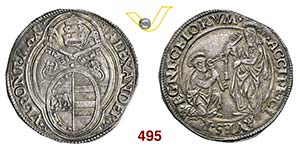 ALESSANDRO VI  (1492-1503)  Doppio Grosso.  ... 