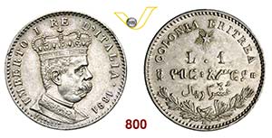UMBERTO I - monetazione per l’Eritrea  ... 
