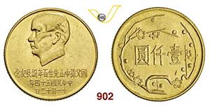 CINA - Taiwan      1000 Yuan 1965.   Kr. 541 ... 